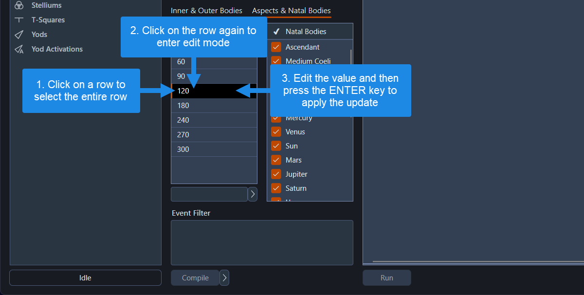 Editing values in numeric data grids