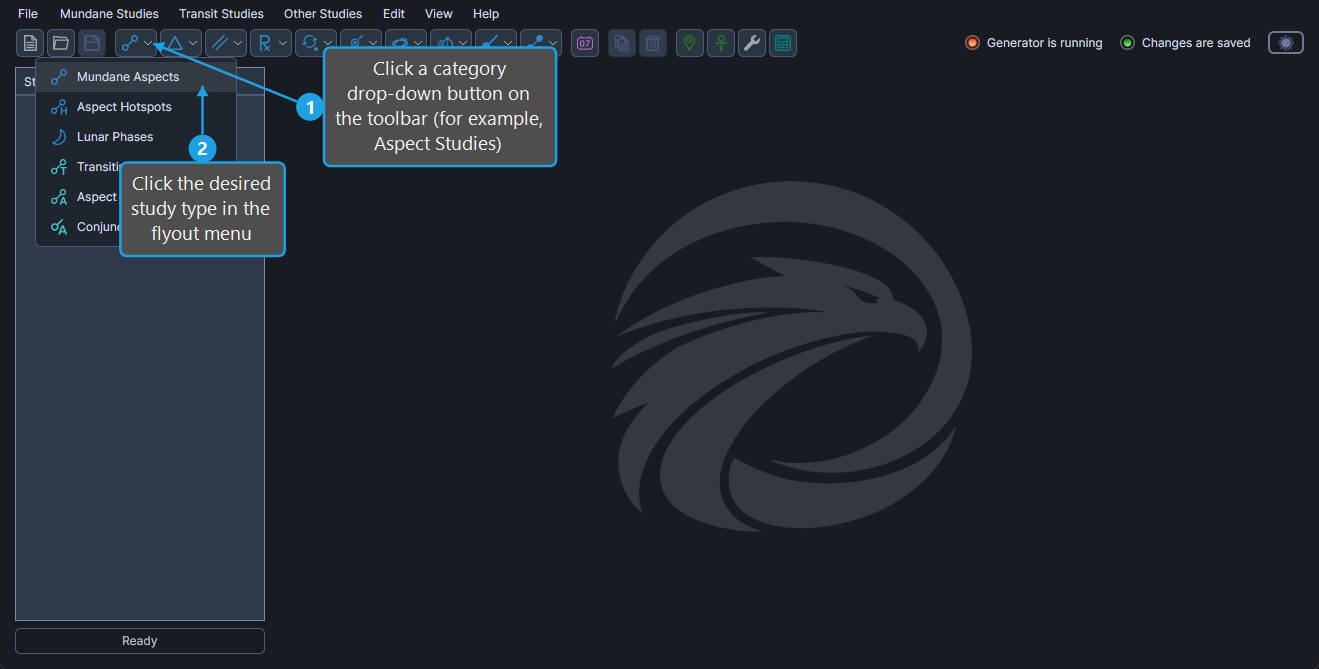 create-new-study-toolbar-steps