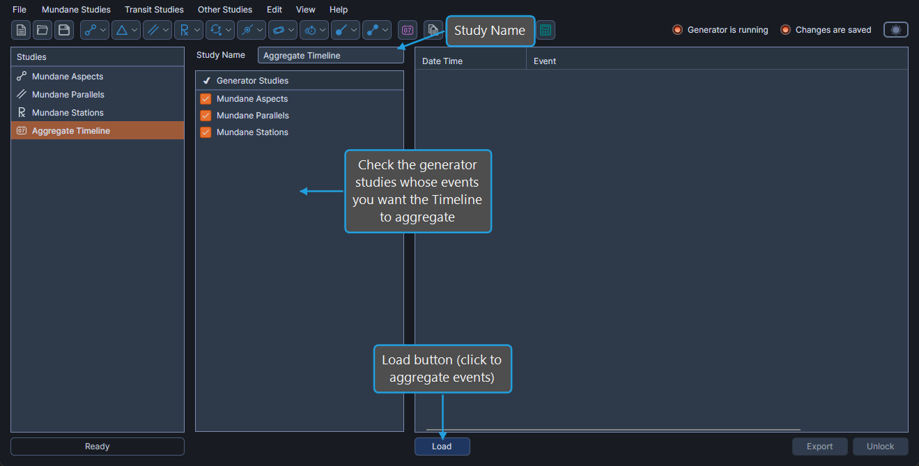 timeline-study-configuring