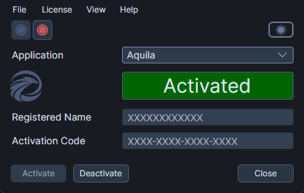 Toggling the theme using the theme switch toggle in the toolbar