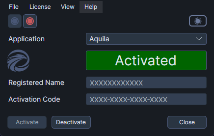 Update notification download button in the toolbar